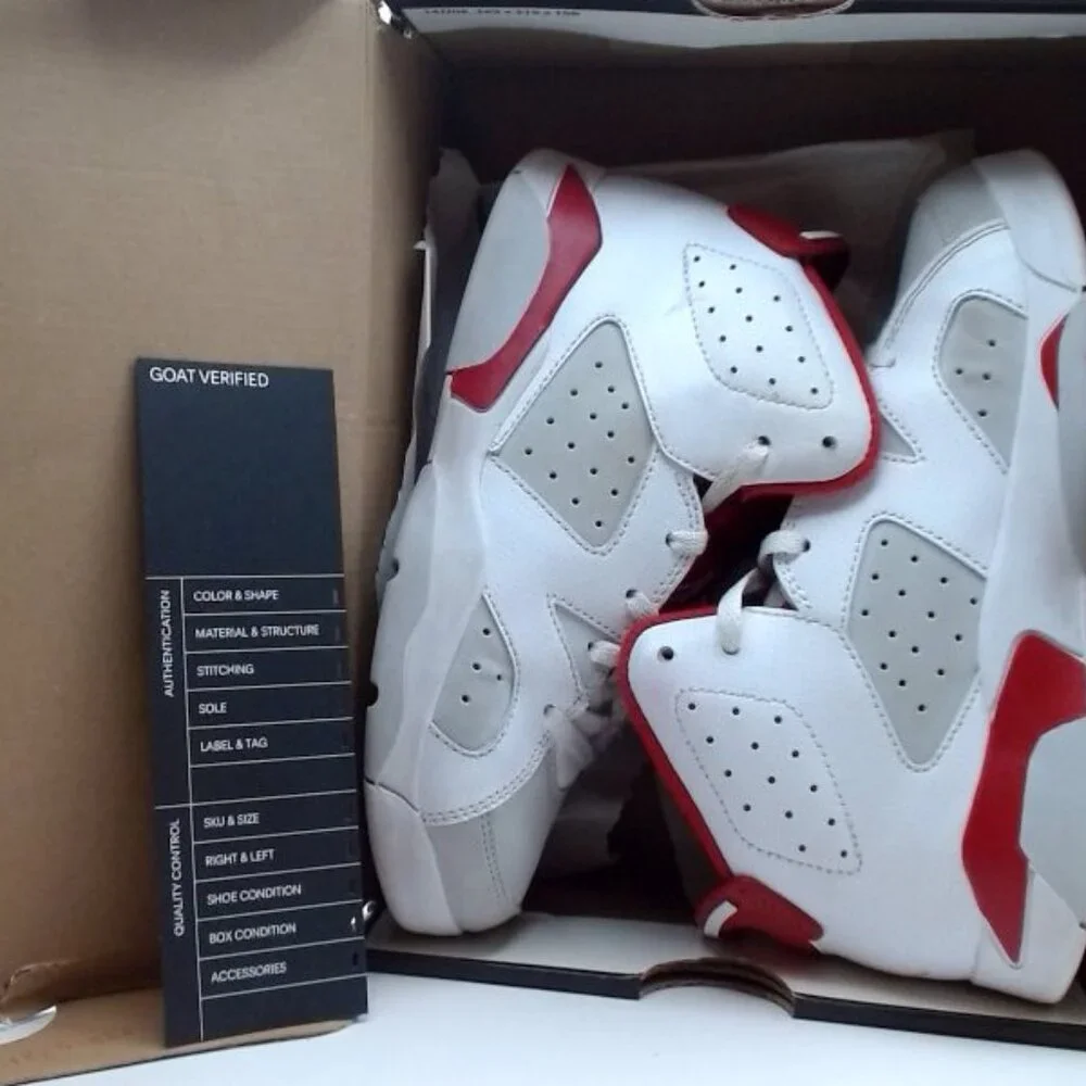 Nike Air Jordan 6 Retro BP White Red‎ Gray Kids 2.5 Y | GOAT Verified